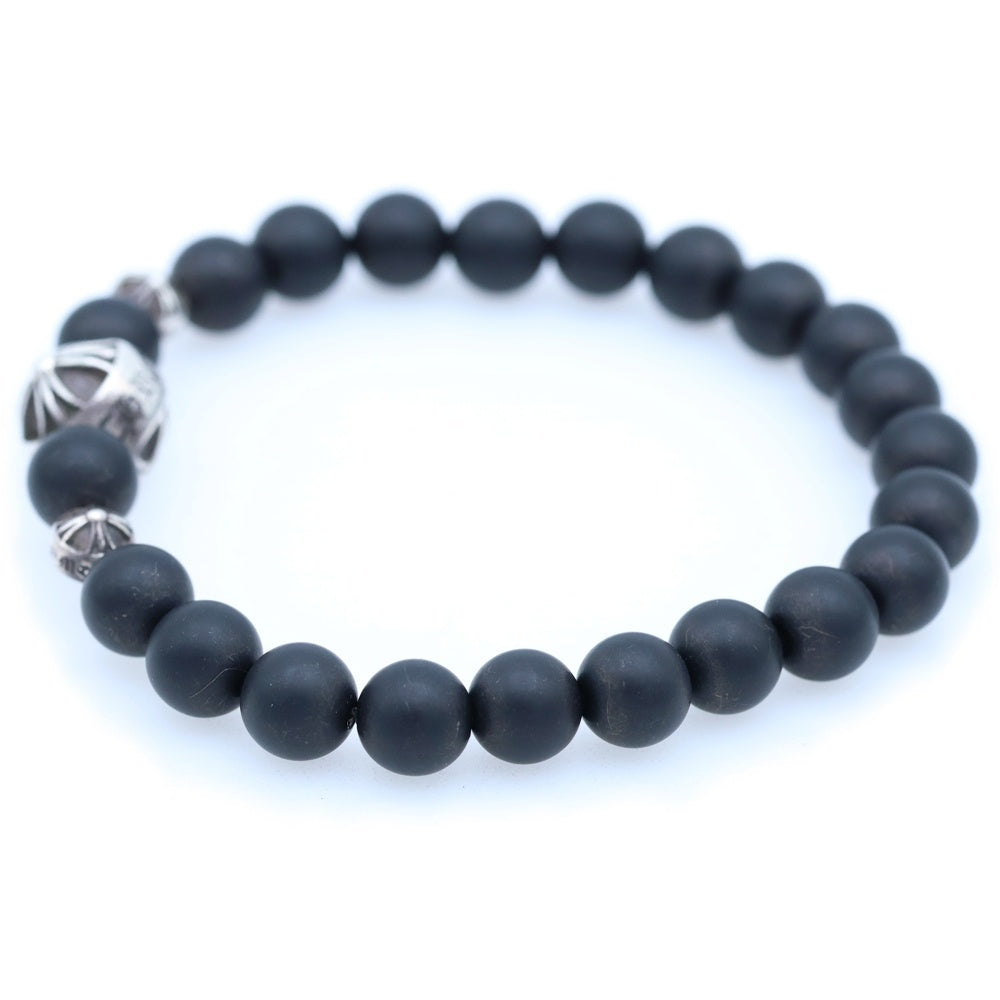 CHROME HEARTS(クロムハーツ) 8mm BEAD 8mm ビーズブレス BEAD 8mm ビーズブレスレット ブラック/ブレスレット
