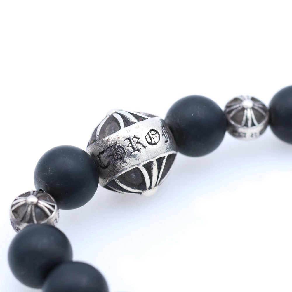 CHROME HEARTS(クロムハーツ) 8mm BEAD 8mm ビーズブレス BEAD 8mm ビーズブレスレット ブラック/ブレスレット