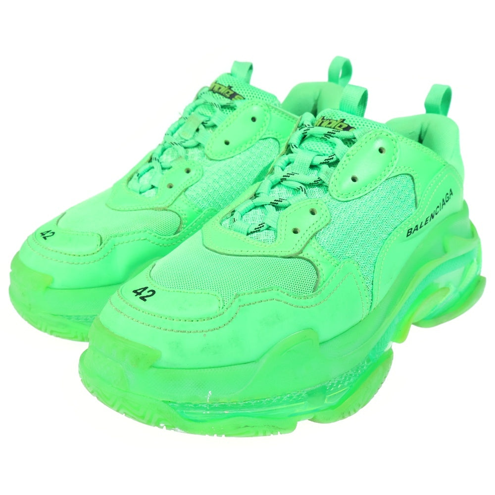 BALENCIAGA(バレンシアガ) TRIPLE S CLEAR SOLE TRAINER トリプルS クリアソール トレーナー ダッドスニーカー グリーン 541624