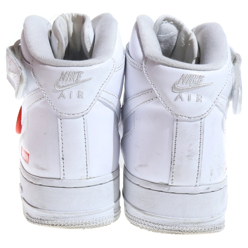 NIKE(ナイキ) ×SUPREME AIR FORCE 1 MID SP FZ8784-100 シュプリーム エアフォース1 ミッドカットスニーカー ホワイト US8.5 /26.5cm