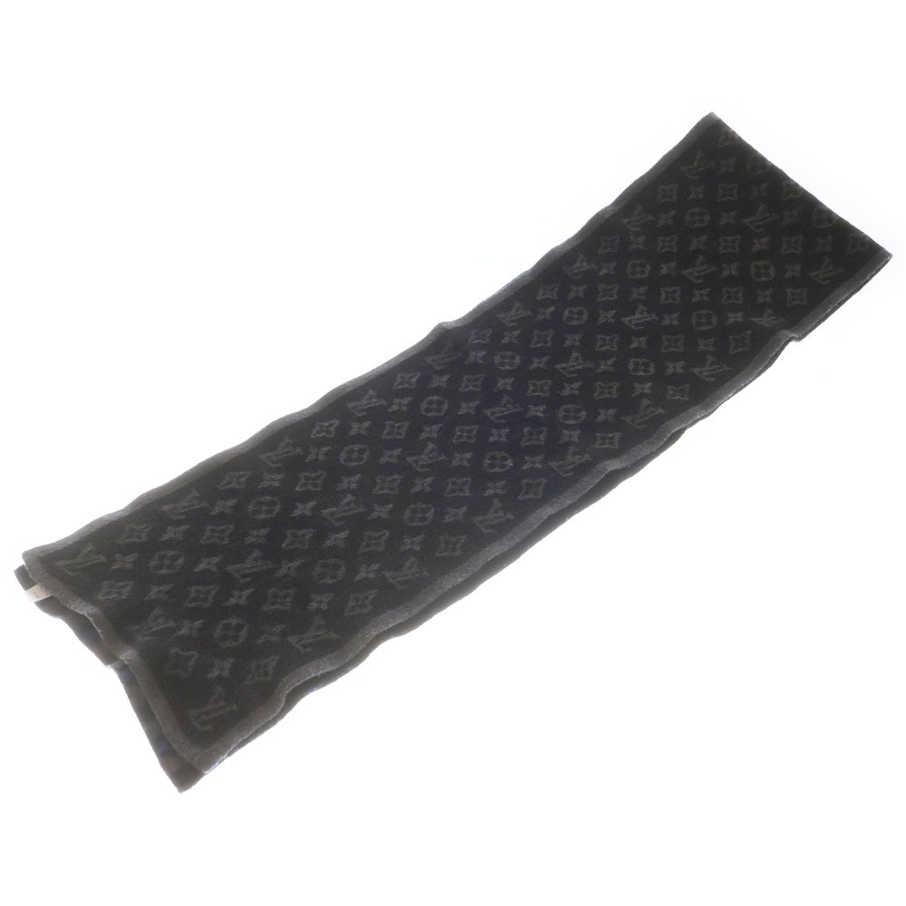 LOUIS VUITTON(ルイヴィトン) エシャルプ モノグラム/ストライプ ウールニットマフラー アクセサリー グレー M76819