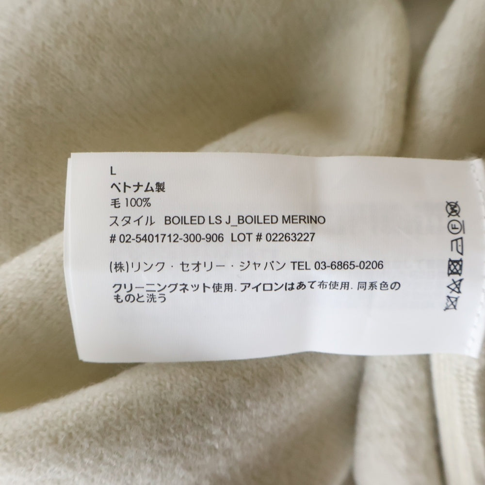 theory(セオリー) Boiled Merino Vネック セーター ニットウェア 無地 クリーム