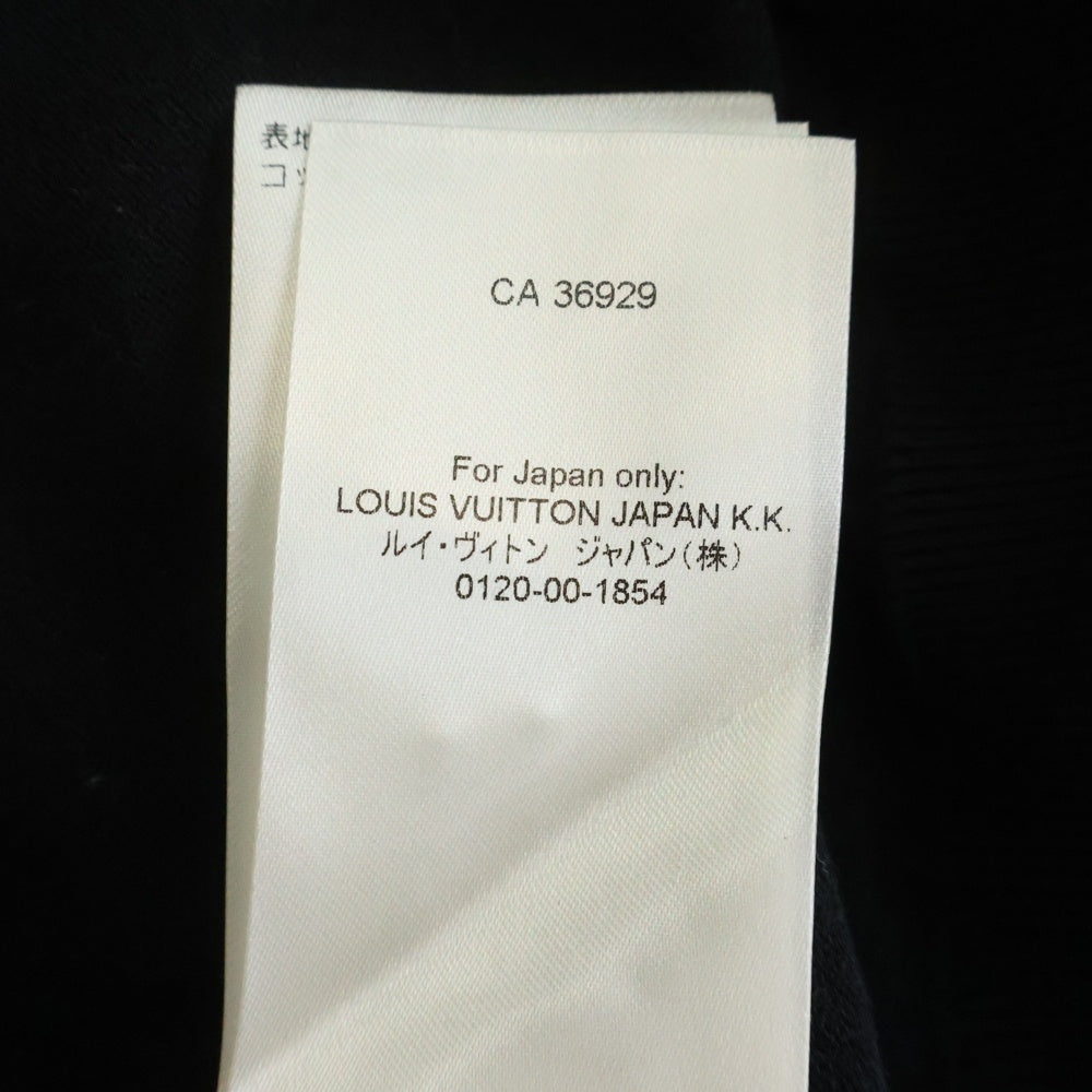 LOUIS VUITTON(ルイヴィトン) 24AW モノグラム ロゴ刺繍 セーター 薄手 ニットウェア ブラック RM242MQ Z34 HRN43W