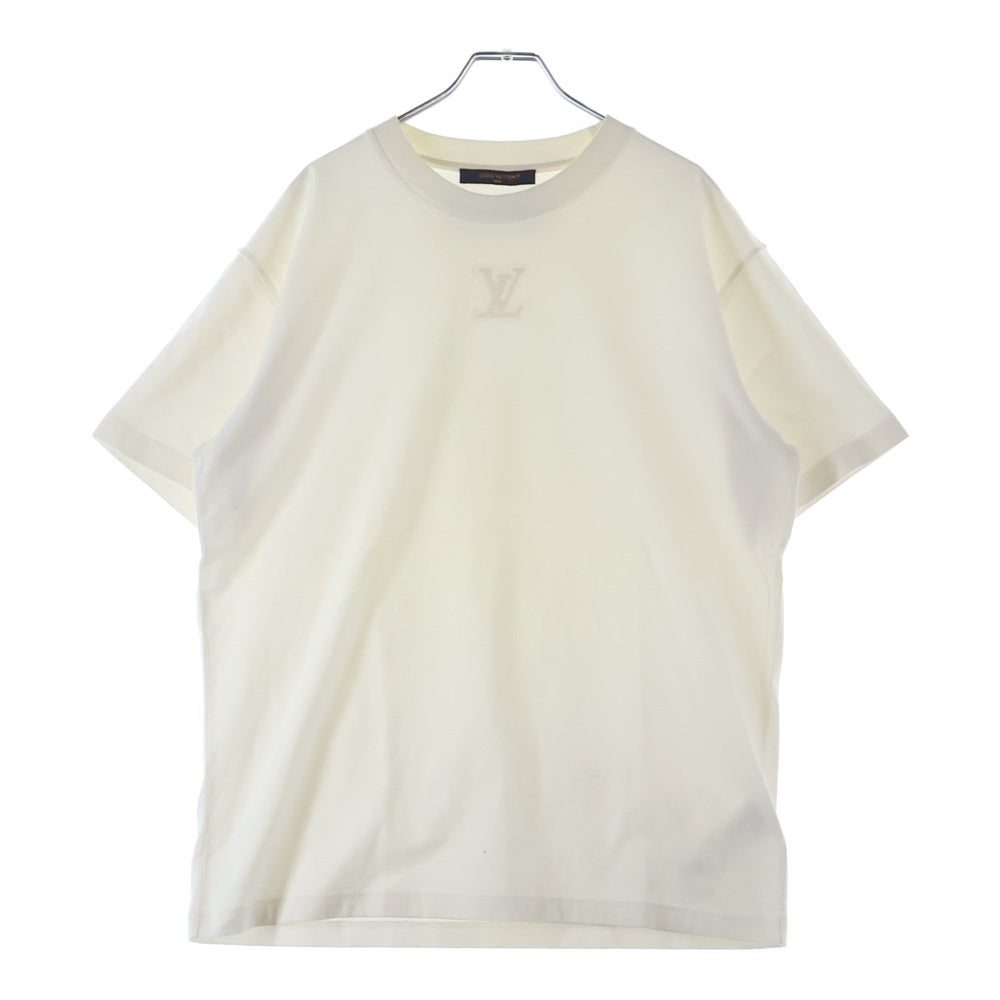 LOUIS VUITTON(ルイヴィトン) 22AW エンボスLVロゴ 半袖Tシャツ カットソー ホワイト RM222MQ DT3 HNY55W