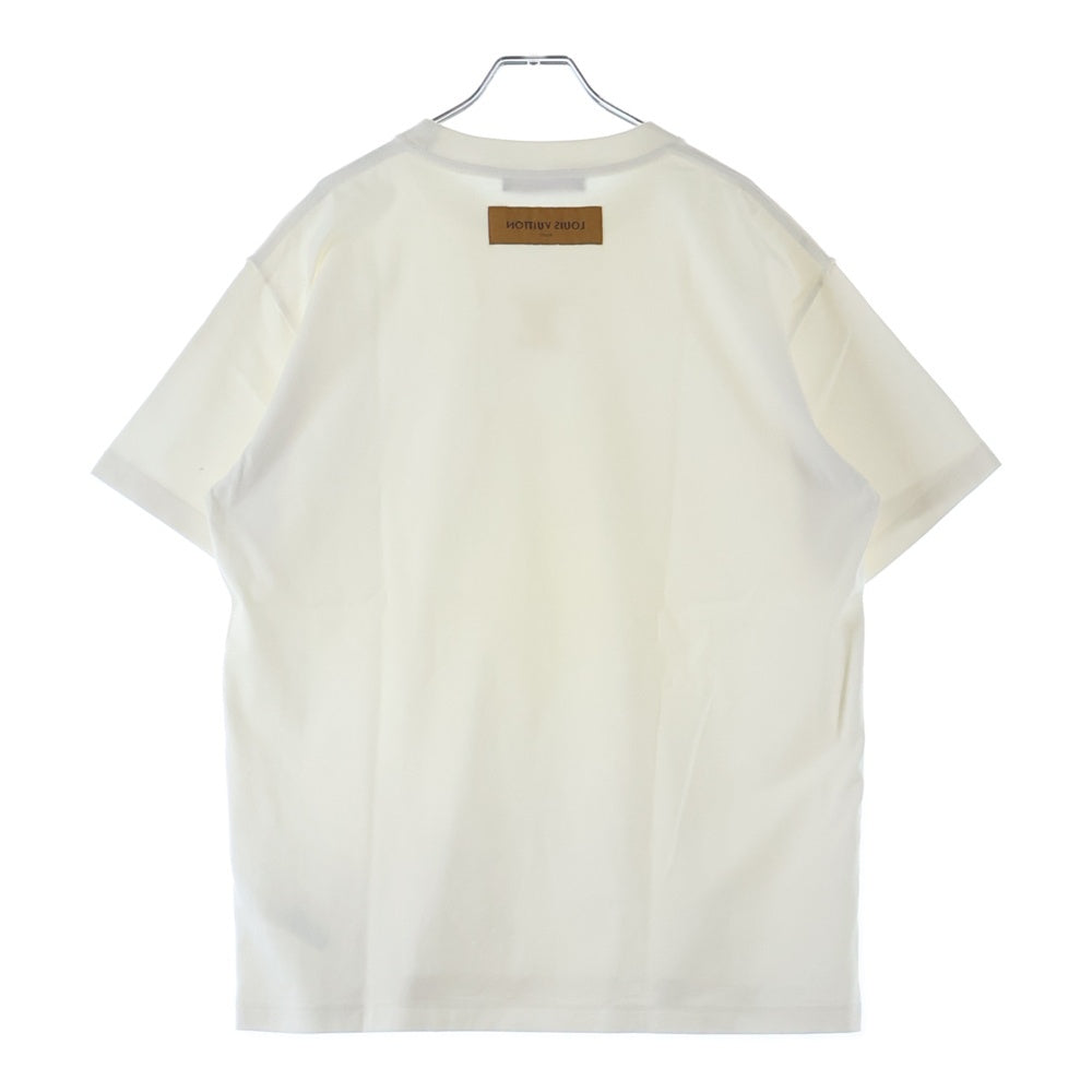 LOUIS VUITTON(ルイヴィトン) 22AW エンボスLVロゴ 半袖Tシャツ カットソー ホワイト RM222MQ DT3 HNY55W