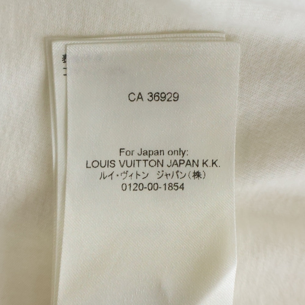 LOUIS VUITTON(ルイヴィトン) 22AW エンボスLVロゴ 半袖Tシャツ カットソー ホワイト RM222MQ DT3 HNY55W