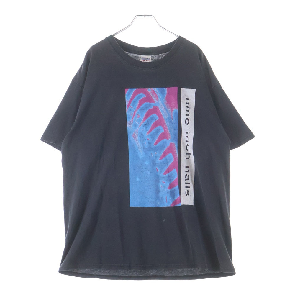 VINTAGE(ヴィンテージ) NINE INCH NAILS HATE1990 ナインインチネイルズ プリントロゴ 半袖Tシャツ カットソー ブラック