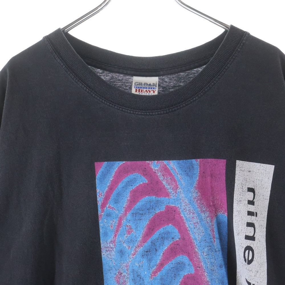 VINTAGE(ヴィンテージ) NINE INCH NAILS HATE1990 ナインインチネイルズ プリントロゴ 半袖Tシャツ カットソー ブラック