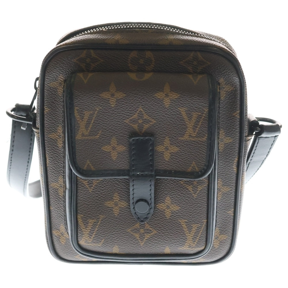 LOUIS VUITTON(ルイヴィトン) モノグラム マカサー ショルダーバッグ PVCレザー 総柄 ブラウン RFID M69404