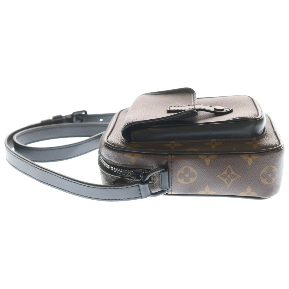 LOUIS VUITTON(ルイヴィトン) モノグラム マカサー ショルダーバッグ PVCレザー 総柄 ブラウン RFID M69404