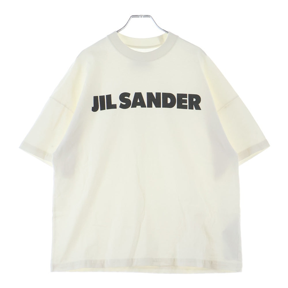 JIL SANDER(ジルサンダー) ロゴプリント コットン 半袖Tシャツ ホワイト JSMU707045