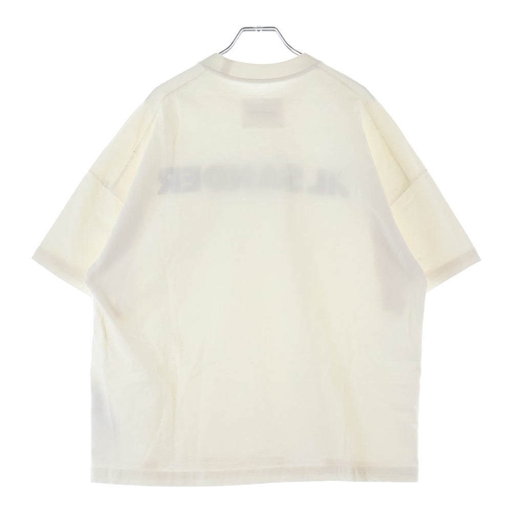 JIL SANDER(ジルサンダー) ロゴプリント コットン 半袖Tシャツ ホワイト JSMU707045