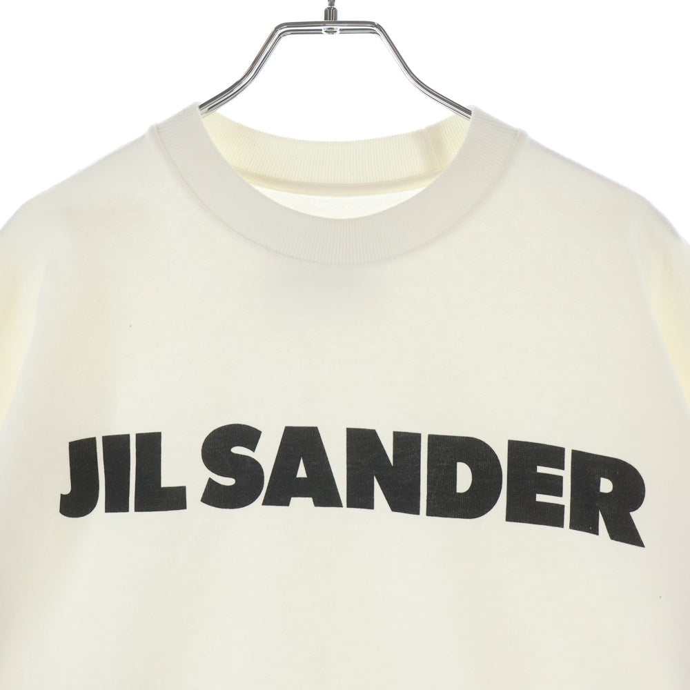 JIL SANDER(ジルサンダー) ロゴプリント コットン 半袖Tシャツ ホワイト JSMU707045