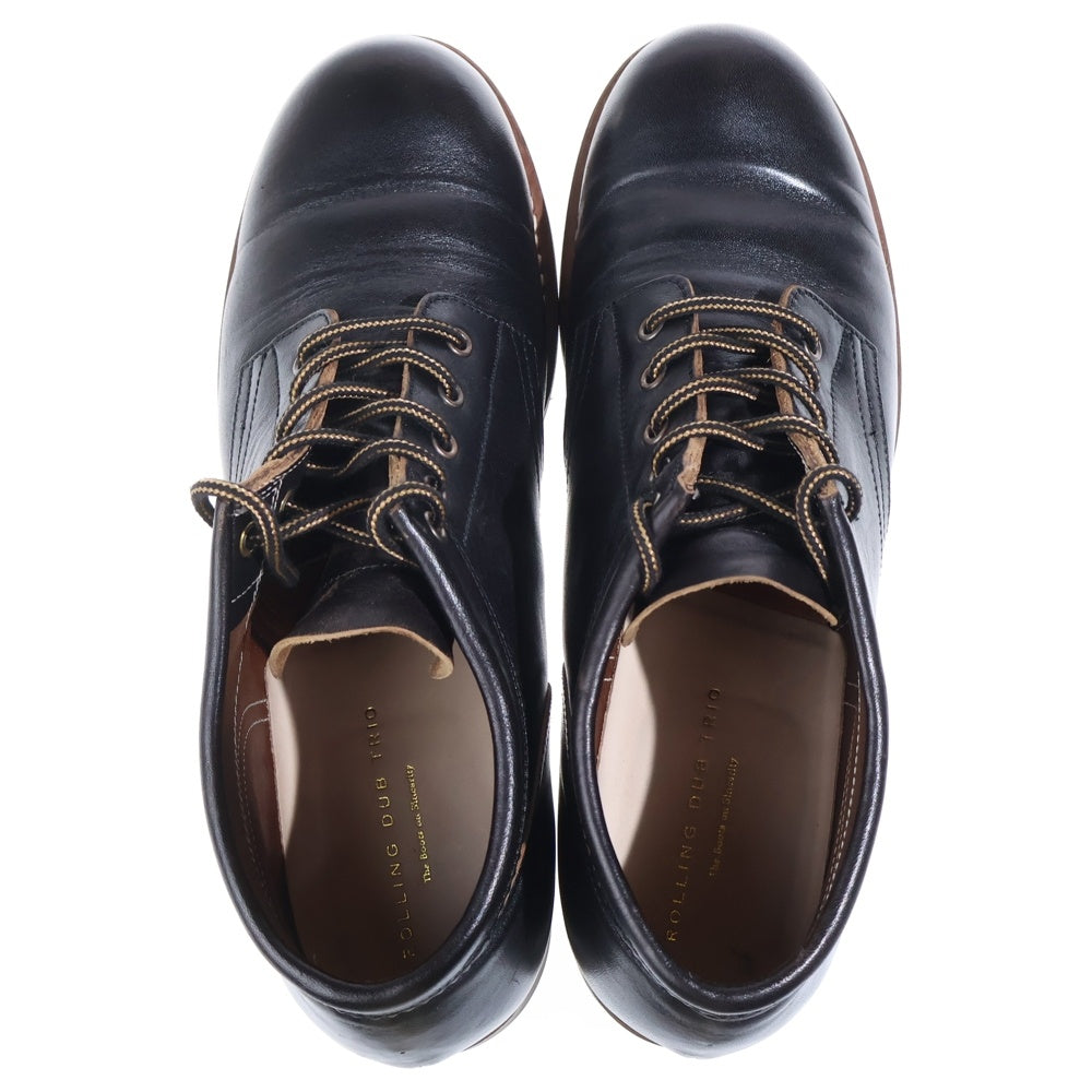 ROLLING DUB TRIO(ローリングダブトリオ) RDT-A01 COUPEN HORSEHIDE コッペン ホースハイド レザーレースアップシューズ ブーツ ブラック US9/27cm