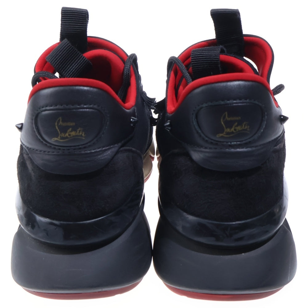 CHRISTIAN LOUBOUTIN(クリスチャンルブタン) グリッター レザー ローカットスニーカー ブラック 3220991