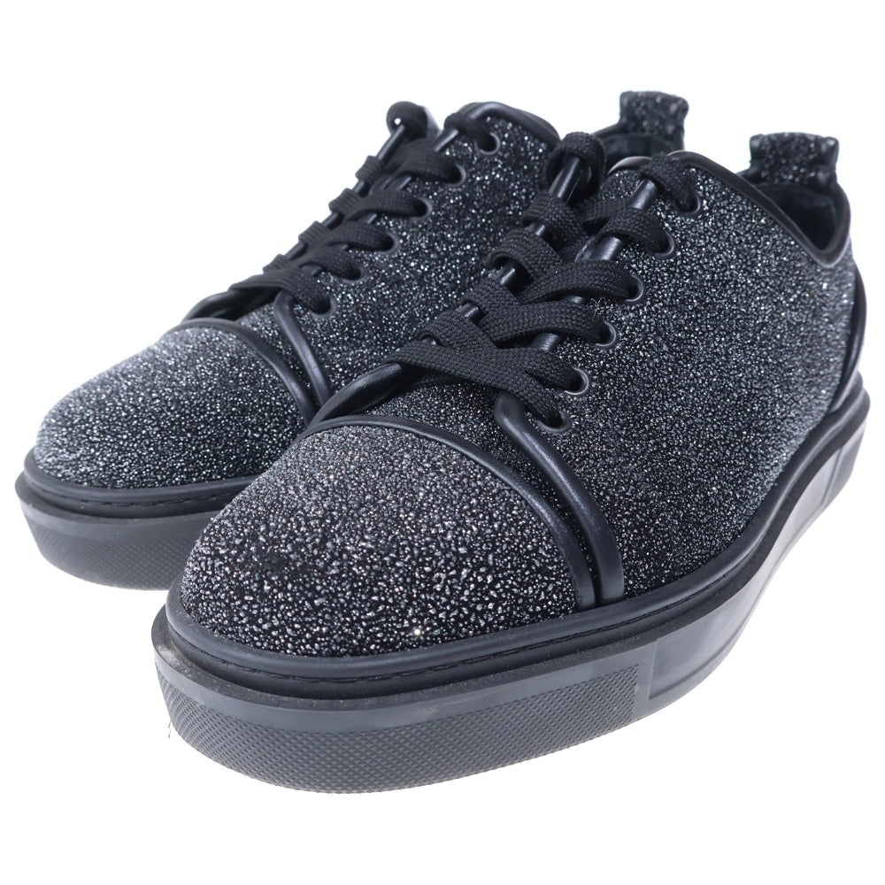 CHRISTIAN LOUBOUTIN(クリスチャンルブタン) RED RUNNER レッドランナー レザー ローカットスニーカー ブラック