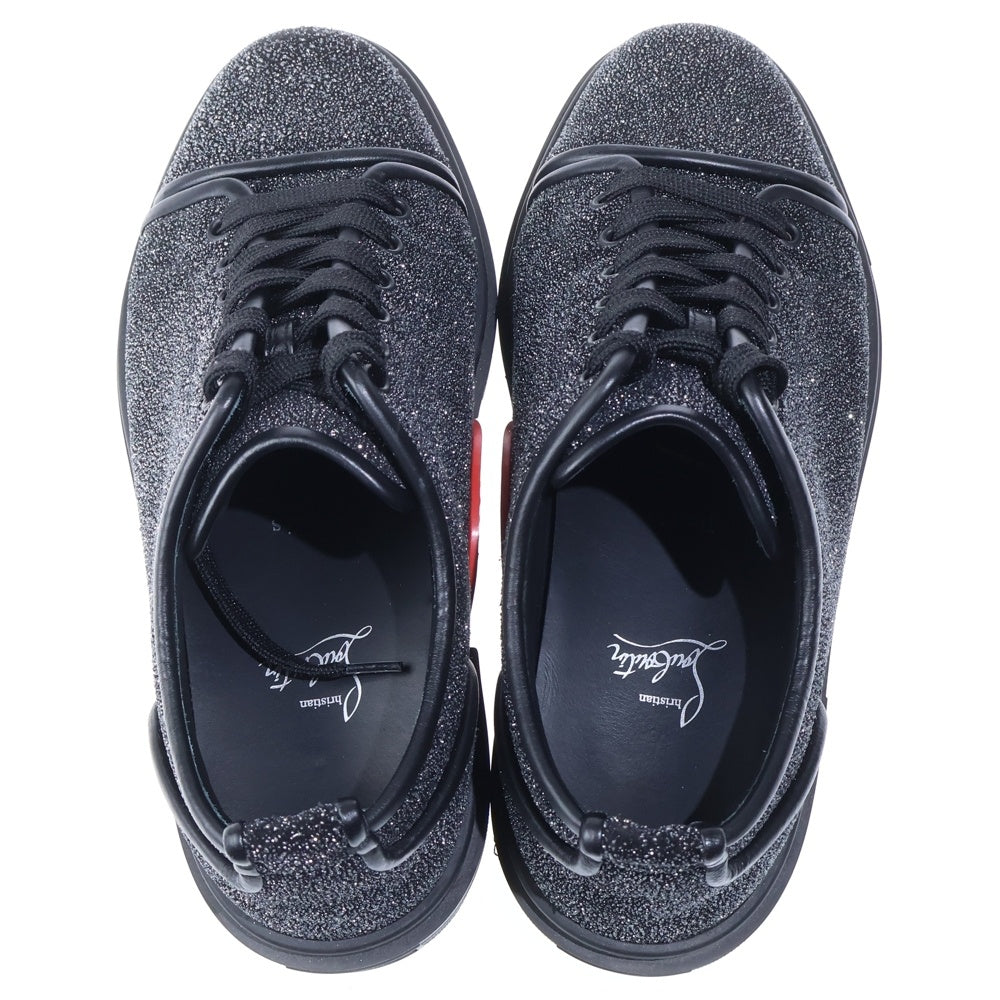 CHRISTIAN LOUBOUTIN(クリスチャンルブタン) RED RUNNER レッドランナー レザー ローカットスニーカー ブラック