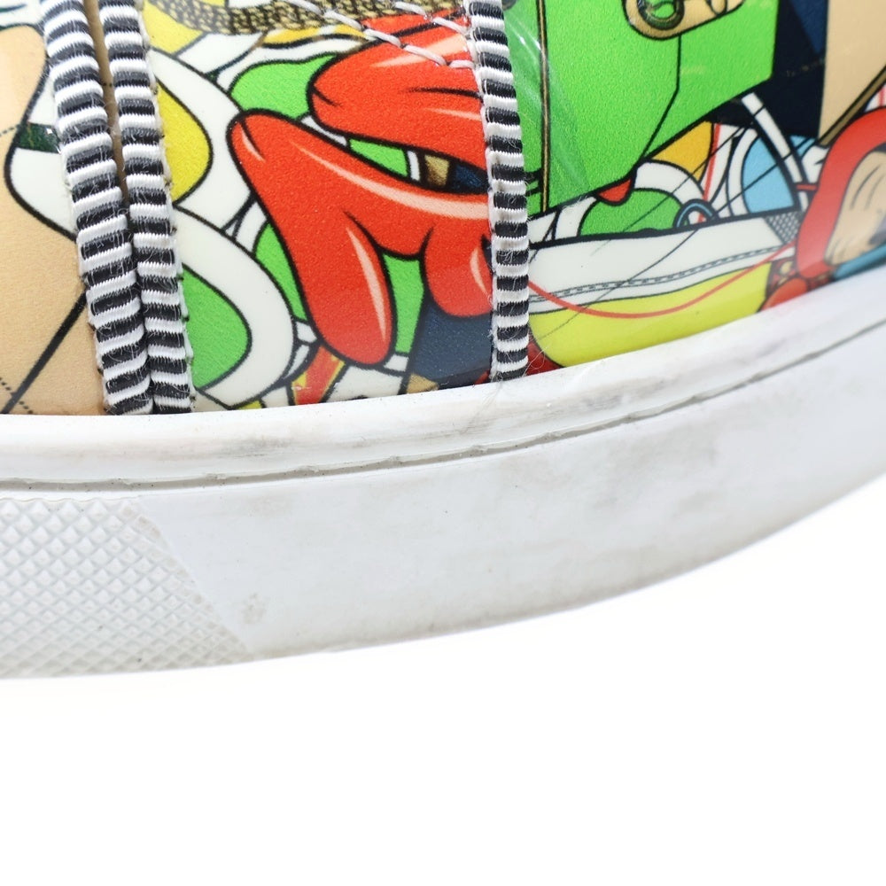 CHRISTIAN LOUBOUTIN(クリスチャンルブタン) LOUIS ORLATO PRINTED HIGH-TOP SNEAKERS 総柄 エナメルハイカットスニーカー マルチ 43