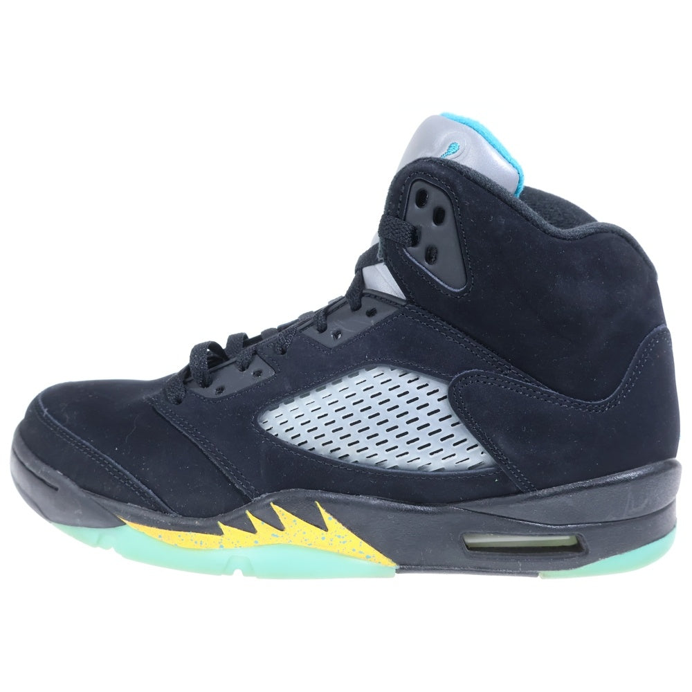 NIKE(ナイキ) AIR JORDAN 5 RETRO Aqua エアジョーダン5 アクア ハイカットスニーカーシューズ ブラック US10/28cm DD0587-047