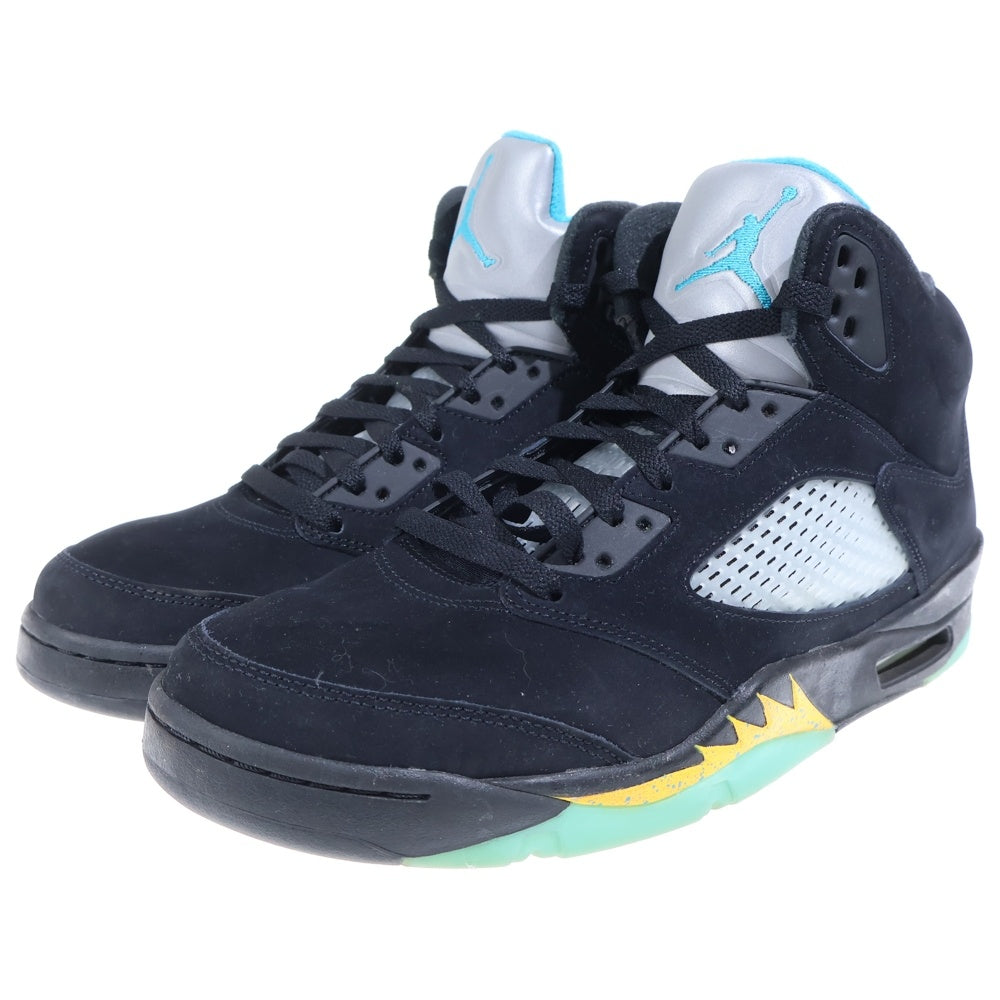 NIKE(ナイキ) AIR JORDAN 5 RETRO Aqua エアジョーダン5 アクア ハイカットスニーカーシューズ ブラック US10/28cm DD0587-047
