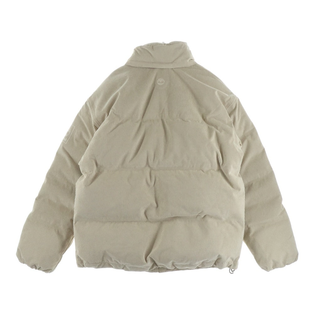 Timberland(ティンバーランド) 25AW ジップアップ コーデュロイ ダウンジャケット ベージュ TB0A6NJB