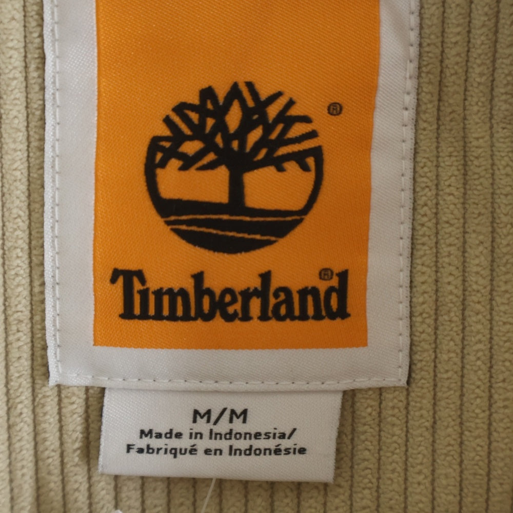 Timberland(ティンバーランド) 25AW ジップアップ コーデュロイ ダウンジャケット ベージュ TB0A6NJB