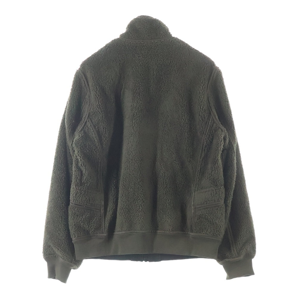 C.P. Company(シーピーカンパニー) ミリタリーデザイン ジップアップ リバーシブル ボアジャケット ブラック/ブラウン 05CM0W086A