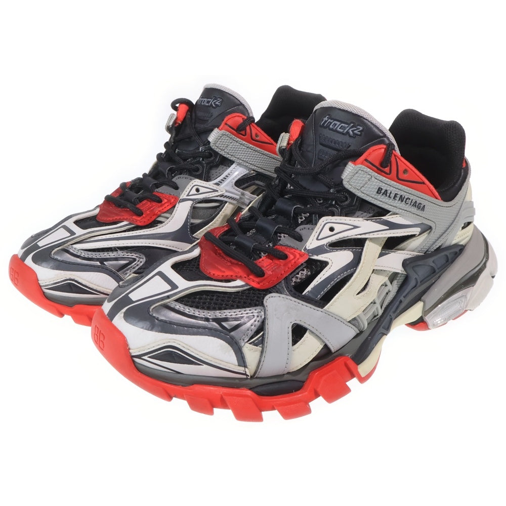 BALENCIAGA(バレンシアガ) TRACK 2トラック 2 メッシュ ローカットスニーカー グレー/レッド 568614
