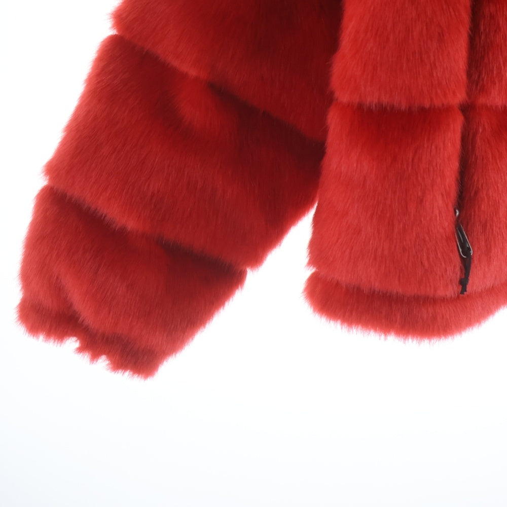 SUPREME(シュプリーム) 20AW ×THE NORTH FACE Faux Fur Nuptse Jacket ノースフェイス フェイク ファー ヌプシ ジップアップ ダウンジャケット レッド ND92001I