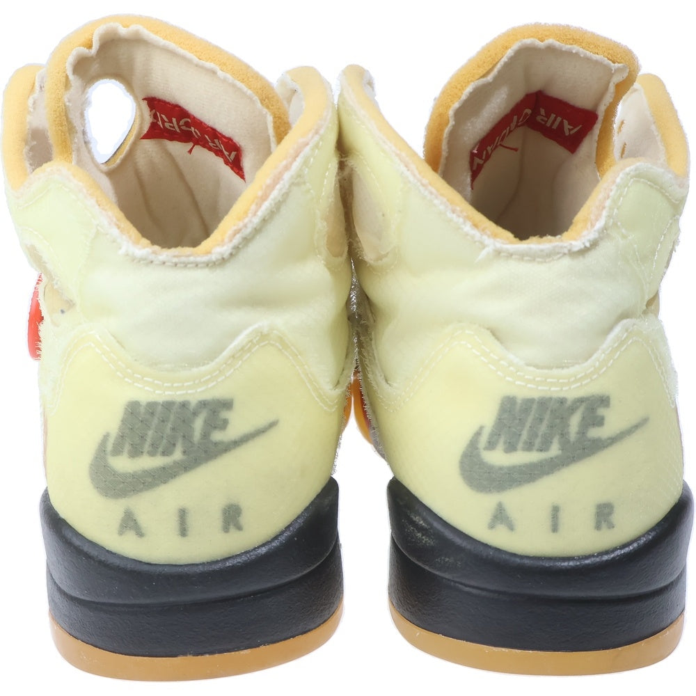 NIKE(ナイキ) ×AIR JORDAN 5 RETRO SP SAIL DH8565-100 オフホワイト エアジョーダン5 レトロ セイル ハイカットスニーカー アイボリー US8/26cm