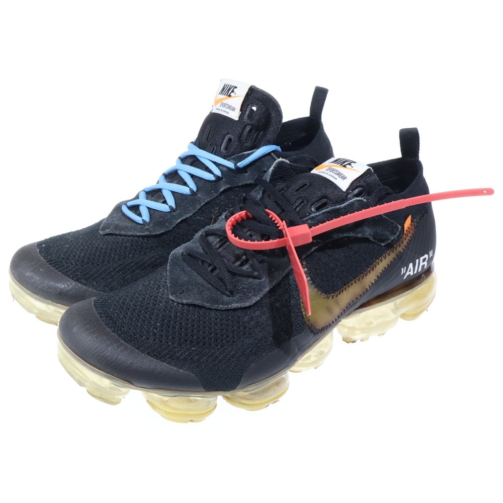NIKE(ナイキ) ×OFF-WHITE AIR VAPORMAX FLYKNIT AA3831-002 オフホワイト エアヴェイパーマックス フライニット ローカットスニーカー ブラック US12/30cm