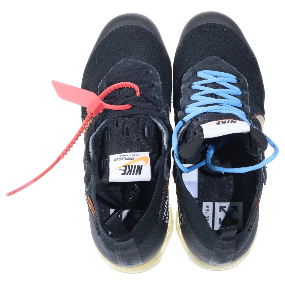 NIKE(ナイキ) ×OFF-WHITE AIR VAPORMAX FLYKNIT AA3831-002 オフホワイト エアヴェイパーマックス フライニット ローカットスニーカー ブラック US12/30cm
