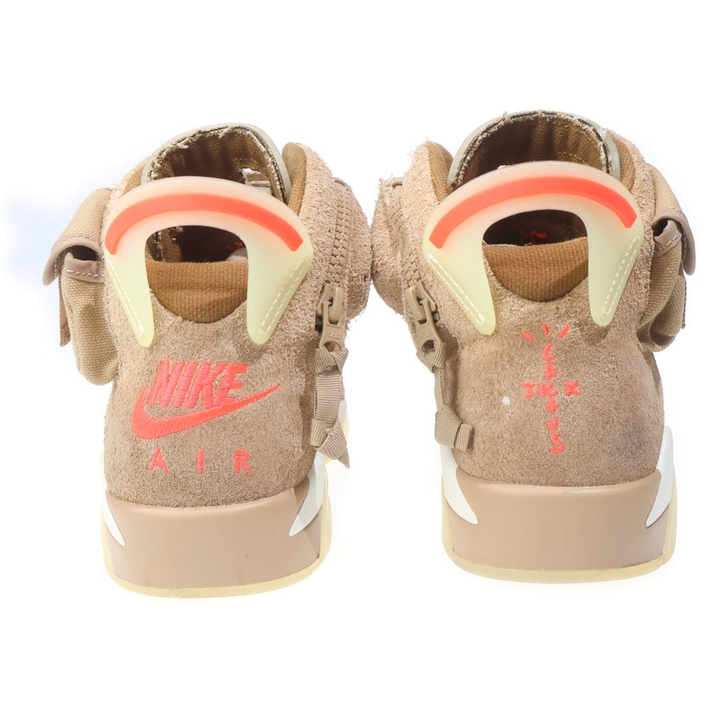 NIKE(ナイキ) ×TRAVIS SCOTT AIR JORDAN 6 RETRO SP BRITISH KAHKI DH0690-200 トラヴィススコット エアジョーダン6 ブリティッシュカーキ ハイカットスニーカー US8/26cm