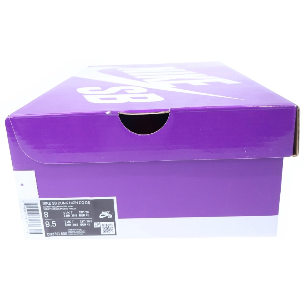 NIKE SB(ナイキエスビー) ×DUNK HIGH BY ANY MEANS DN3741-600 シュプリーム ダンク バイ エニィ ビーンズ ハイカットスニーカー レッド/ネイビー US8/26cm