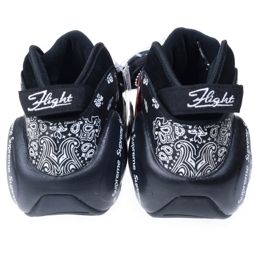 NIKE(ナイキ) ×SUPREME AIR ZOOM FLIGHT 95 DJ8604-001 シュプリーム エアズーム フライト ハイカットスニーカー ブラック US9/27cm