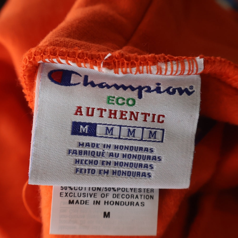 Girls Don't Cry(ガールズドントクライ) ×CARROTS ×Champion キャロッツ チャンピオン ロゴプリント スウェット プルオーバーパーカー オレンジ