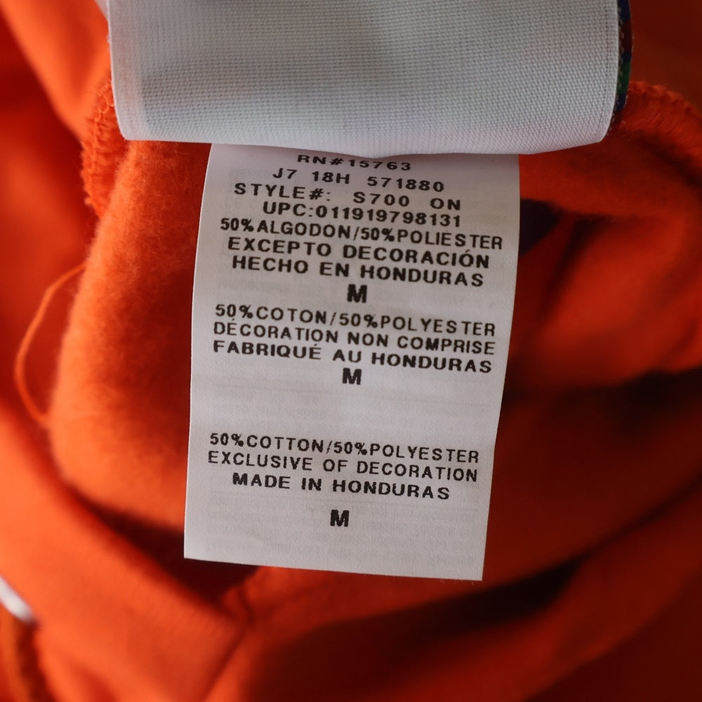 Girls Don't Cry(ガールズドントクライ) ×CARROTS ×Champion キャロッツ チャンピオン ロゴプリント スウェット プルオーバーパーカー オレンジ