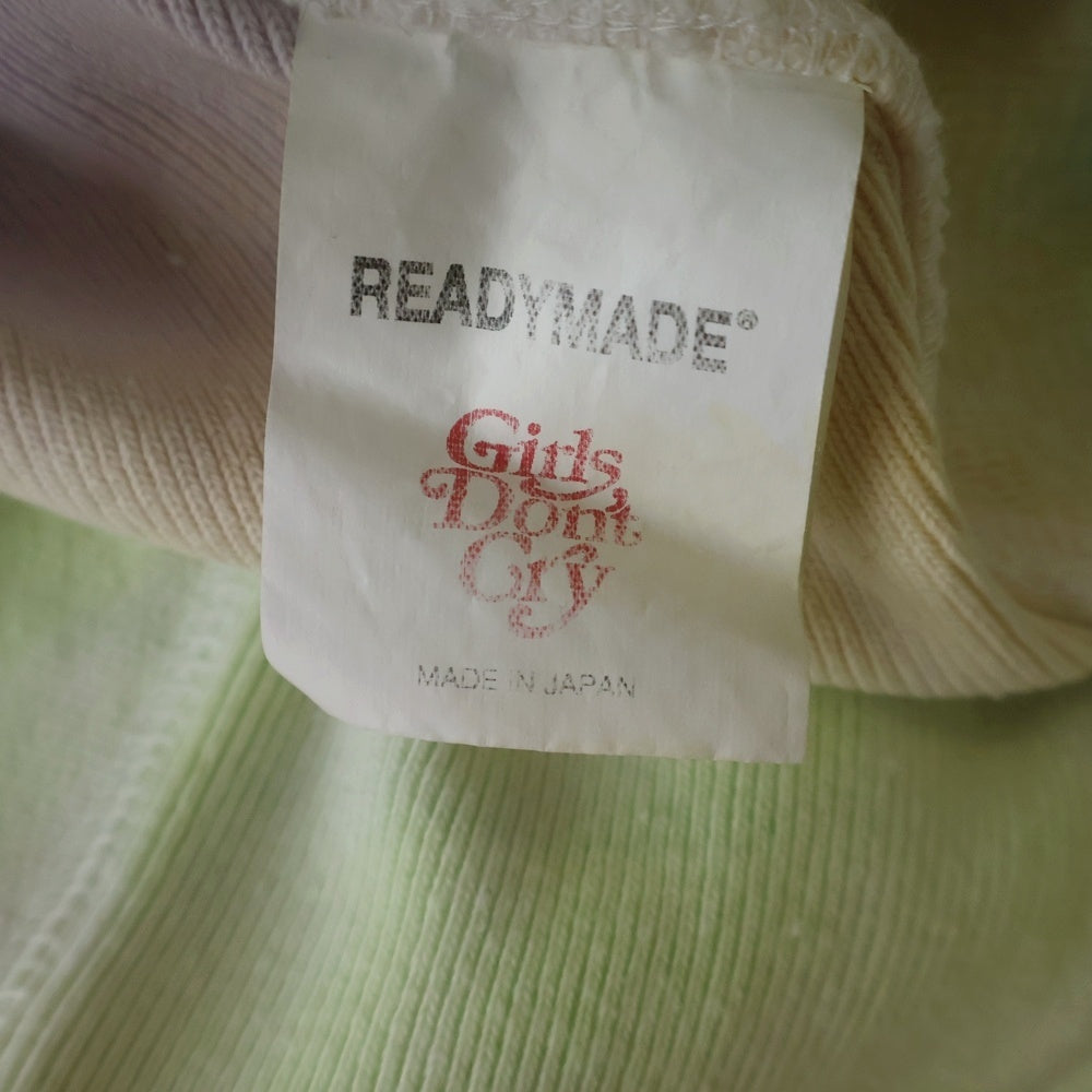 Girls Don't Cry(ガールズドントクライ) ×READYMADE レディメイド ロゴプリント タイダイ スウェット プルオーバーパーカー マルチ
