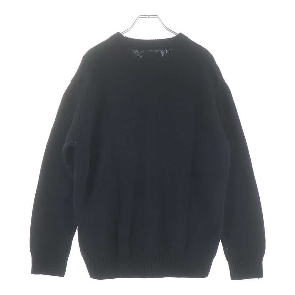 SUPREME(シュプリーム) 19SS ×NIKE Swoosh Sweater BV7549-010 ナイキ スウッシュ ロゴ クルーネック ニット セーター ブラック