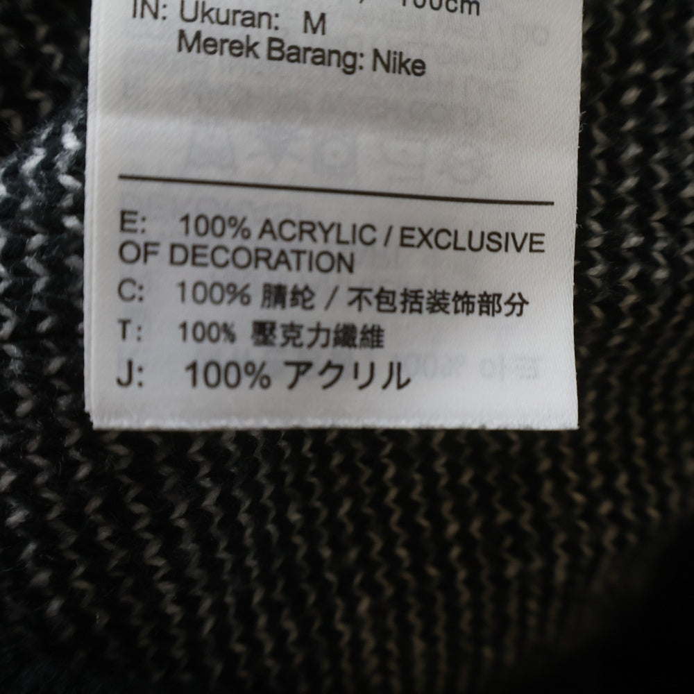 SUPREME(シュプリーム) 19SS ×NIKE Swoosh Sweater BV7549-010 ナイキ スウッシュ ロゴ クルーネック ニット セーター ブラック