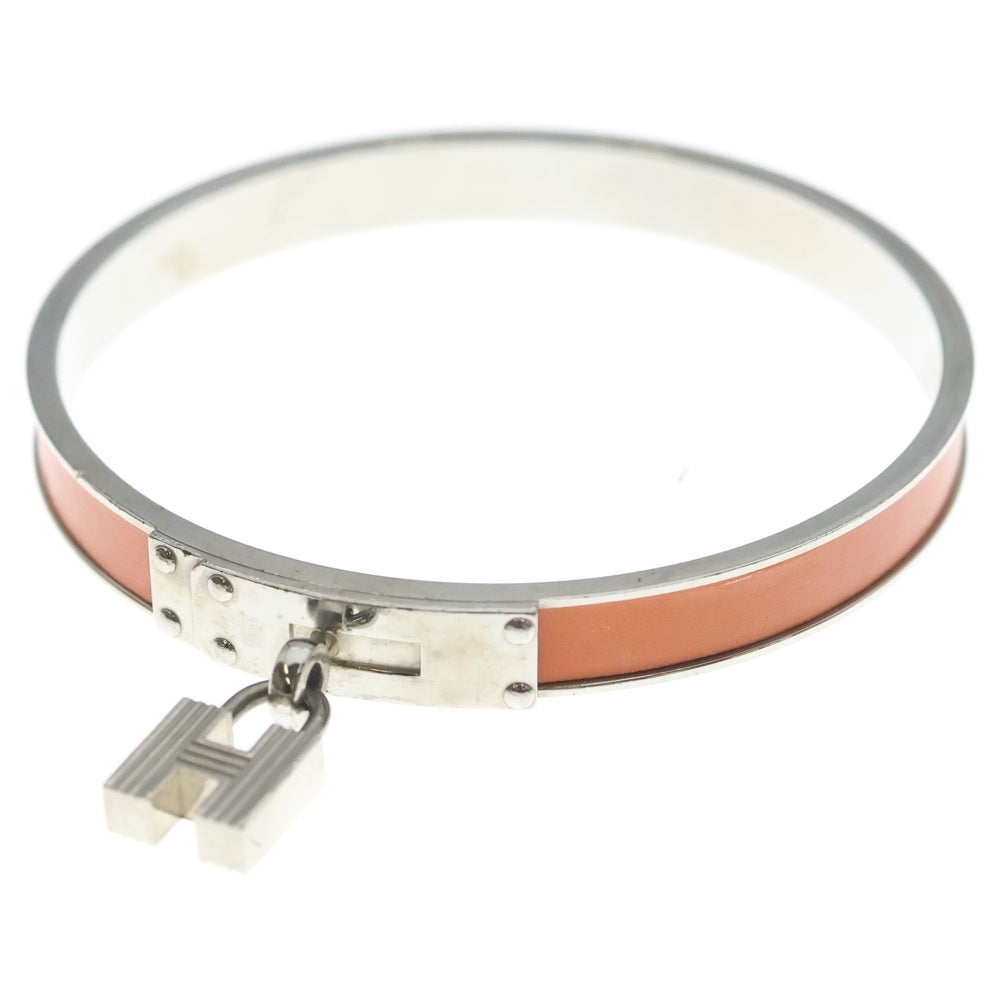 HERMES(エルメス) ケリー Hカデナ バングル ブレスレット シルバー/オレンジ レディース