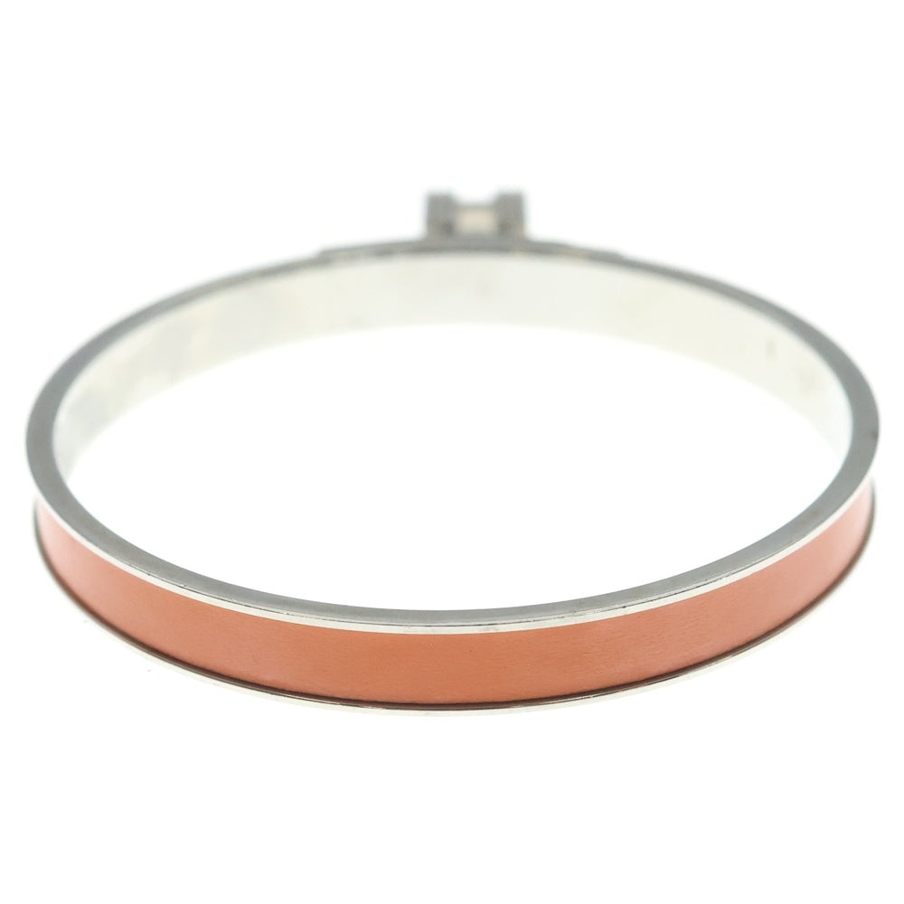 HERMES(エルメス) ケリー Hカデナ バングル ブレスレット シルバー/オレンジ レディース
