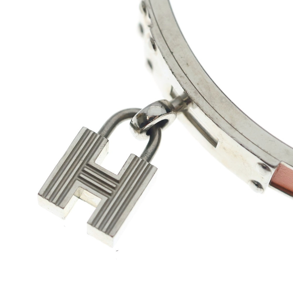 HERMES(エルメス) ケリー Hカデナ バングル ブレスレット シルバー/オレンジ レディース