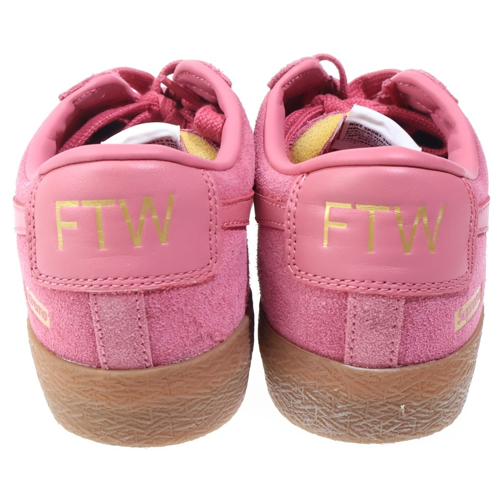 NIKE SB(ナイキエスビー) ×SUPREME SB BLAZER LOW GT シュプリーム ブレザー ローカットスニーカー ピンク US9/27cm