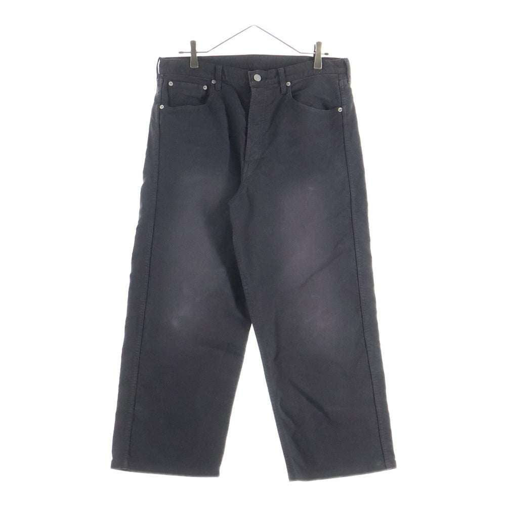 VISVIM(ヴィスヴィム) 25SS FLUXUS 01 EX WIDE G.CORDS フルクサス ワイド ジャーマン ワイドパンツ ブラック 0125105008001