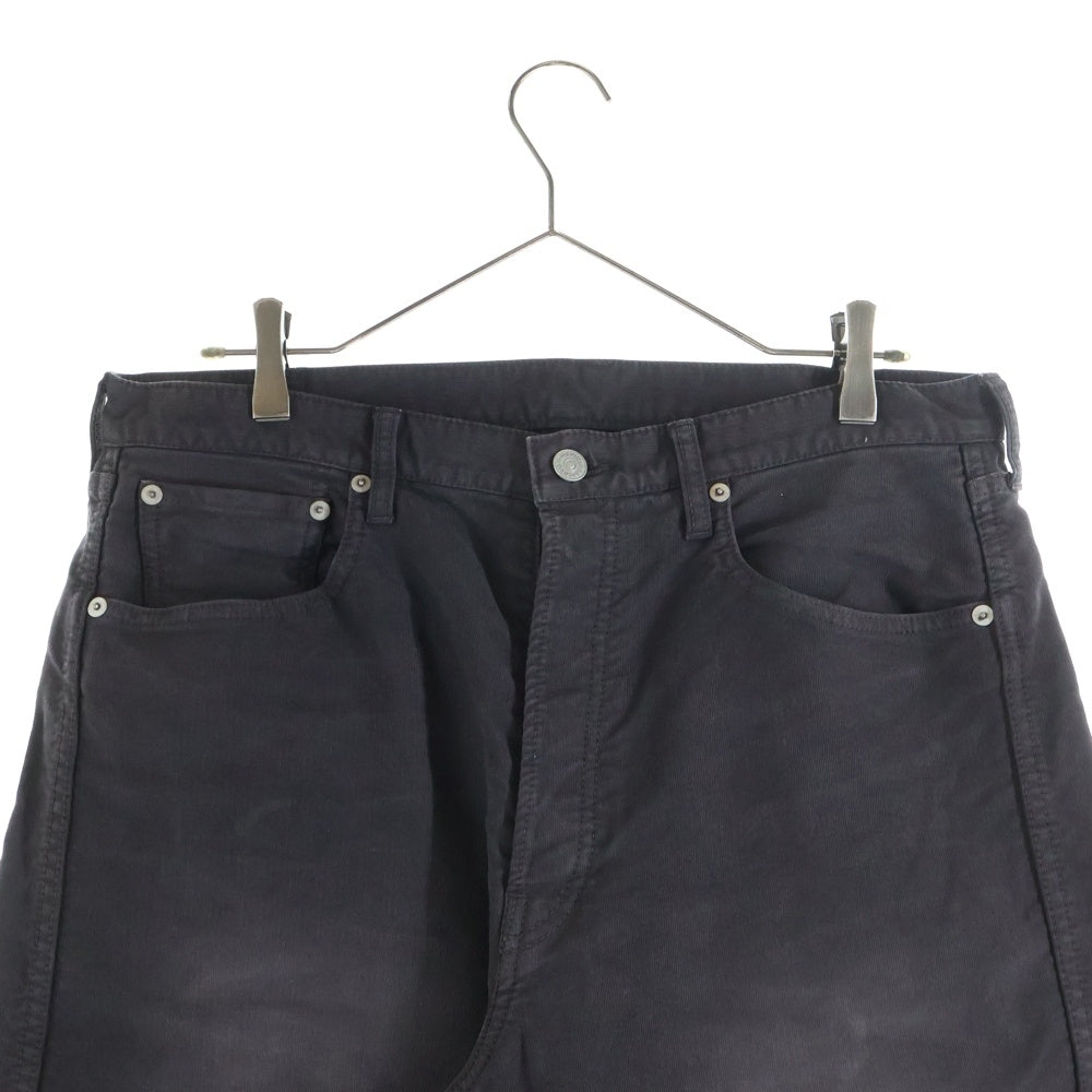 VISVIM(ヴィスヴィム) 25SS FLUXUS 01 EX WIDE G.CORDS フルクサス ワイド ジャーマン ワイドパンツ ブラック 0125105008001