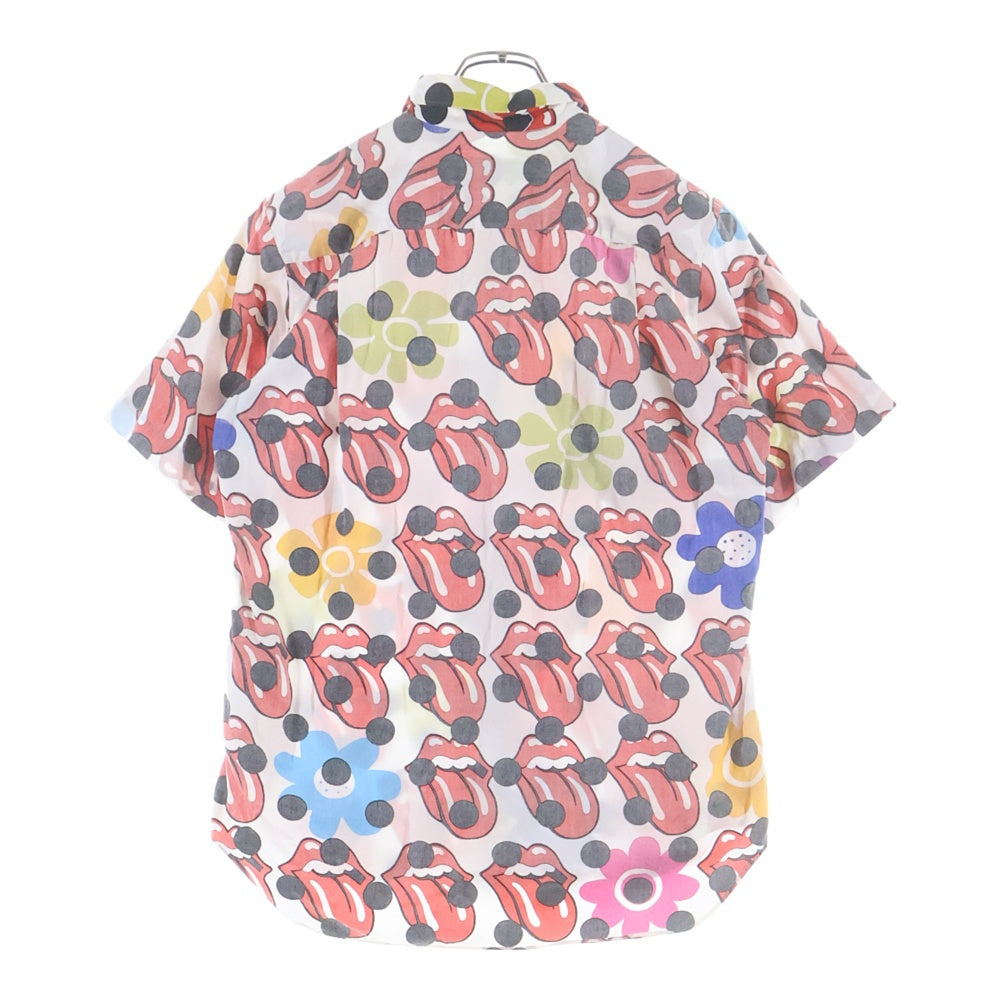 COMME des GARCONS HOMME PLUS(コムデギャルソンオムプリュス) 06SS ×Rolling Stones ローリングストーンズ 総柄 半袖シャツ マルチ PQ-B028