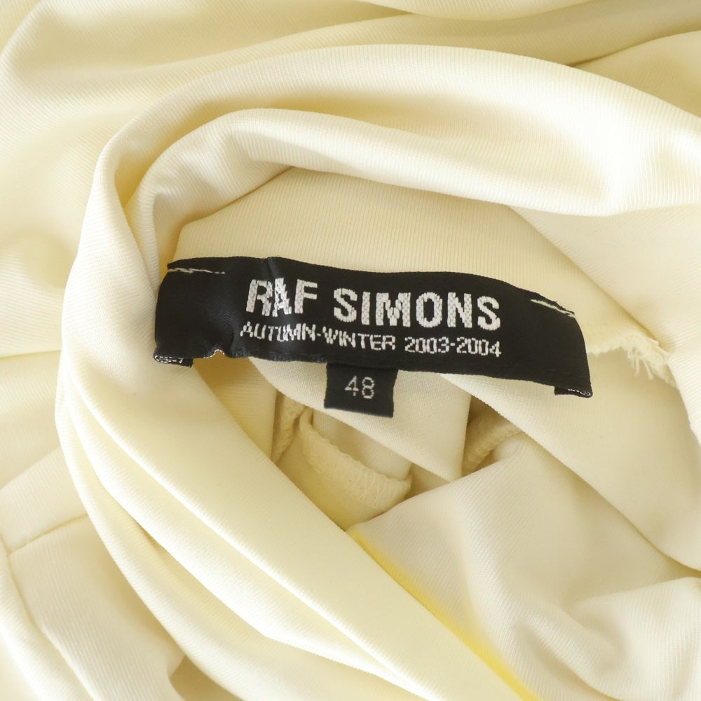 RAF SIMONS(ラフシモンズ) 03AW ロゴ刺繍 タートルネック カットソー ホワイト