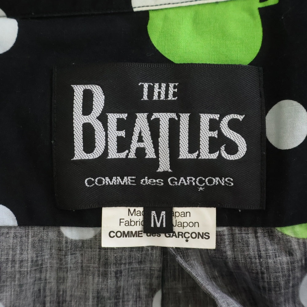 COMME des GARCONS COMME des GARCONS(コムデギャルソンコムデギャルソン) ×THE BEATLES L/S SHIRT ザ ビートルズ アップル 長袖シャツ ブラック VD-B001