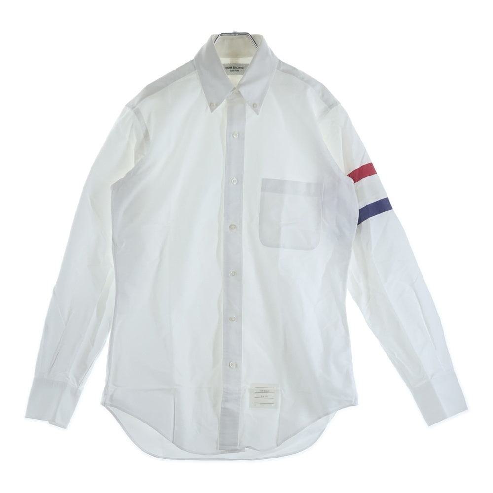 THOM BROWNE(トムブラウン) オックスフォード コットン 長袖シャツ ホワイト